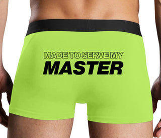 Made To Serve My Master - Neon Yellow Boxer Brief