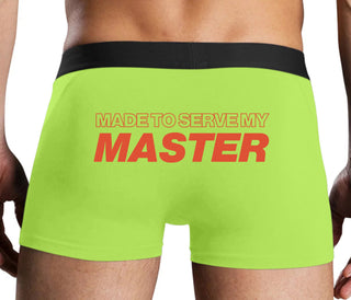 Made To Serve My Master - Neon Yellow Boxer Brief