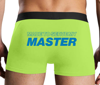 Made To Serve My Master - Neon Yellow Boxer Brief