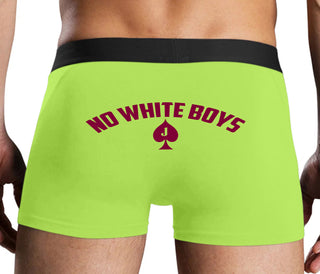 No White Boys - Jack Of Spades - Neon Yellow Boxer Brief