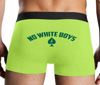 No White Boys - Jack Of Spades - Neon Yellow Boxer Brief