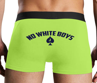 No White Boys - Jack Of Spades - Neon Yellow Boxer Brief