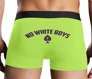 No White Boys - Jack Of Spades - Neon Yellow Boxer Brief