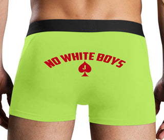 No White Boys - Jack Of Spades - Neon Yellow Boxer Brief
