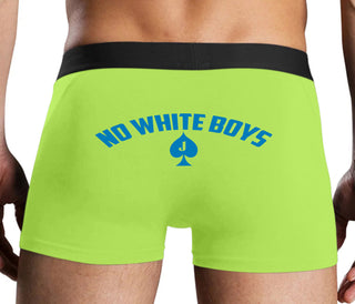 No White Boys - Jack Of Spades - Neon Yellow Boxer Brief