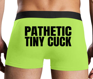 Pathetic Tiny Cuck - Neon Yellow Boxer Brief