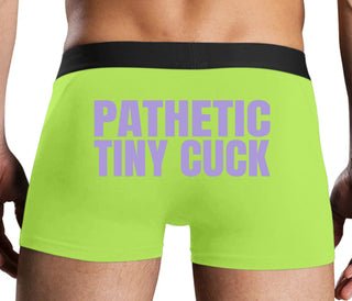 Pathetic Tiny Cuck - Neon Yellow Boxer Brief