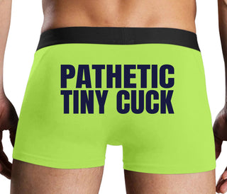 Pathetic Tiny Cuck - Neon Yellow Boxer Brief
