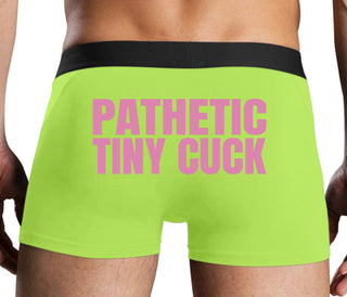 Pathetic Tiny Cuck - Neon Yellow Boxer Brief
