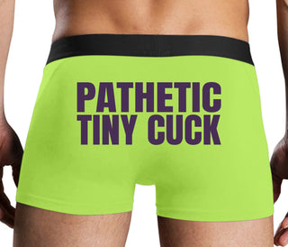 Pathetic Tiny Cuck - Neon Yellow Boxer Brief