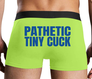Pathetic Tiny Cuck - Neon Yellow Boxer Brief