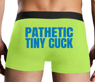 Pathetic Tiny Cuck - Neon Yellow Boxer Brief