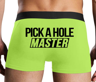 Pick A Hole Master - Neon Yellow Boxer Brief