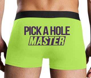 Pick A Hole Master - Neon Yellow Boxer Brief