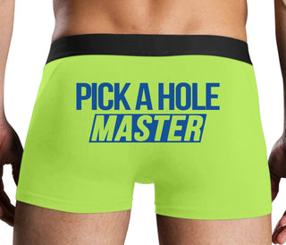 Pick A Hole Master - Neon Yellow Boxer Brief