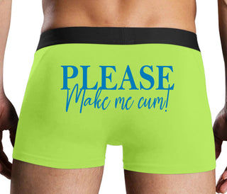 Please Make Me Cum - Neon Yellow Boxer Brief