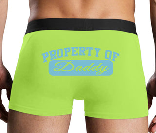 Property Of Daddy - Athletic Look - Neon Yellow Boxer Brief