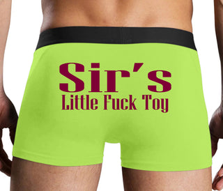 Sir's Little Fuck Toy - Neon Yellow Boxer Brief