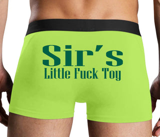 Sir's Little Fuck Toy - Neon Yellow Boxer Brief