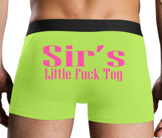 Sir's Little Fuck Toy - Neon Yellow Boxer Brief
