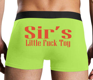 Sir's Little Fuck Toy - Neon Yellow Boxer Brief