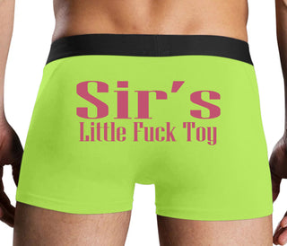 Sir's Little Fuck Toy - Neon Yellow Boxer Brief