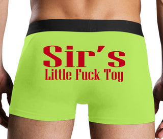 Sir's Little Fuck Toy - Neon Yellow Boxer Brief