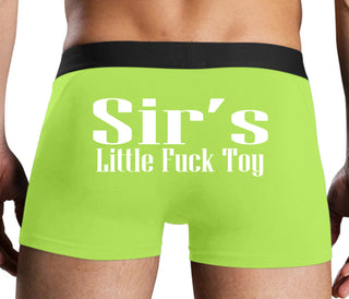 Sir's Little Fuck Toy - Neon Yellow Boxer Brief