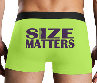 Size Matters - Neon Yellow Boxer Brief