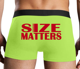 Size Matters - Neon Yellow Boxer Brief