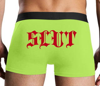 Slut - Goth Look - Neon Yellow Boxer Brief