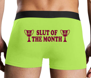 Slut Of The Month - Neon Yellow Boxer Brief