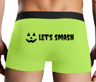 Let's Smash Pumpkins - Neon Yellow Boxer Brief