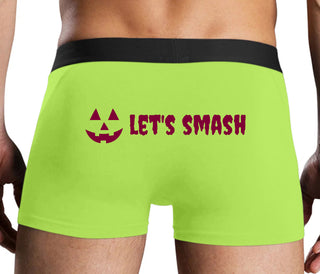 Let's Smash Pumpkins - Neon Yellow Boxer Brief