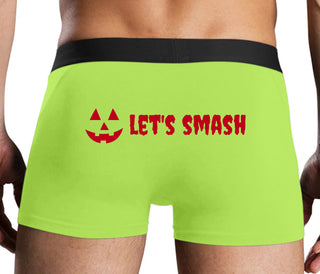 Let's Smash Pumpkins - Neon Yellow Boxer Brief