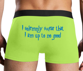 I Solemnly Swear I Am Up To No Good - Neon Yellow Boxer Brief