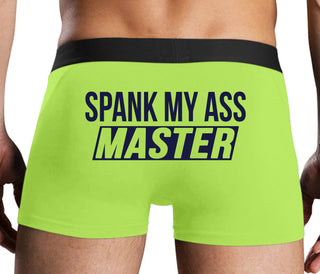 Spank My Ass Master - Neon Yellow Boxer Brief