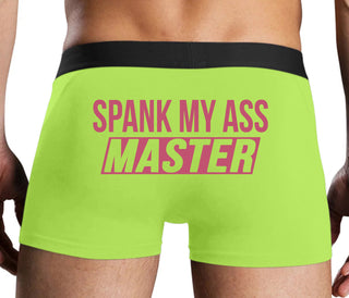 Spank My Ass Master - Neon Yellow Boxer Brief