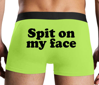 Spit On My Face - Neon Yellow Boxer Brief