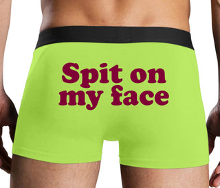 Spit On My Face - Neon Yellow Boxer Brief