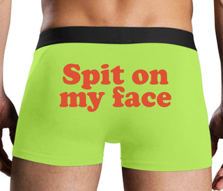 Spit On My Face - Neon Yellow Boxer Brief