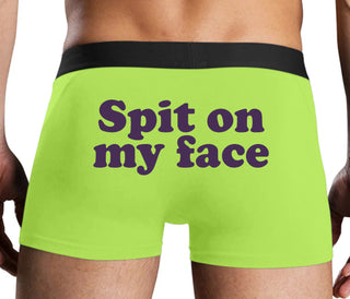 Spit On My Face - Neon Yellow Boxer Brief