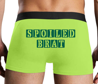 Spoiled Brat - Block Design - Neon Yellow Boxer Brief