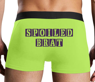 Spoiled Brat - Block Design - Neon Yellow Boxer Brief