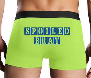 Spoiled Brat - Block Design - Neon Yellow Boxer Brief