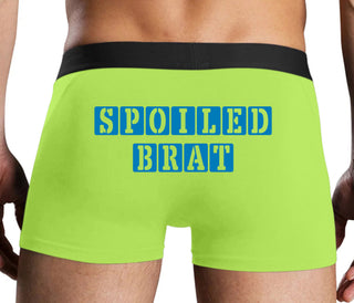Spoiled Brat - Block Design - Neon Yellow Boxer Brief