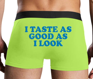 I Taste As Good As I Look - Neon Yellow Boxer Brief