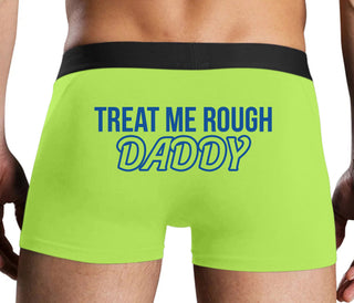 Treat Me Rough Daddy - Neon Yellow Boxer Brief