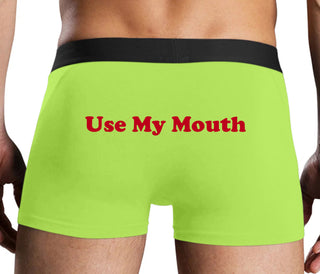Use My Mouth - Neon Yellow Boxer Brief