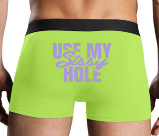 Use My Sissy Hole - Neon Yellow Boxer Brief